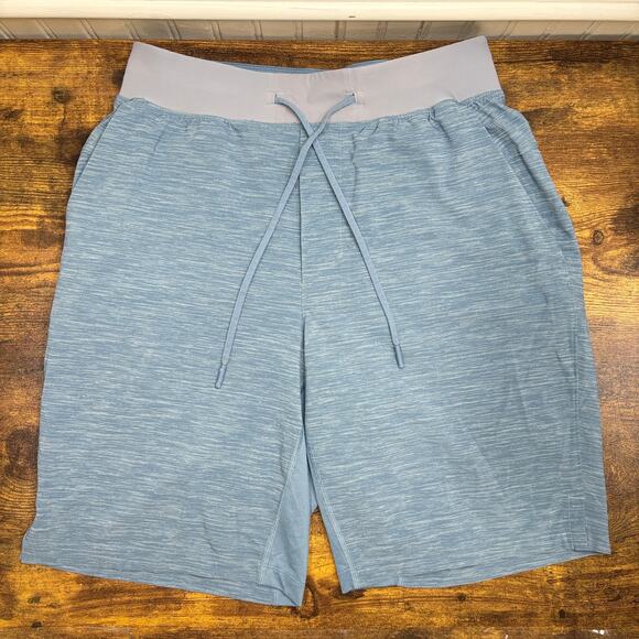 Lululemon Mens Size S Shorts T.H.E. Liner Heather Allover Sea Salt Stretch - Picture 2 of 15